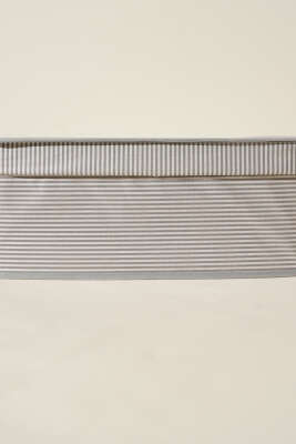 Çizgili Kapaklı Kutu Hurç Gri - Thumbnail