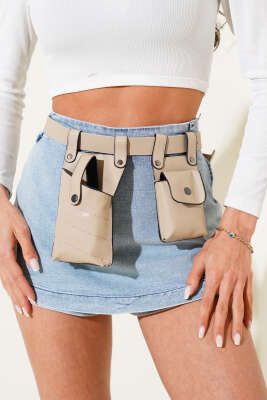 Kemer Çanta Vizon - Thumbnail