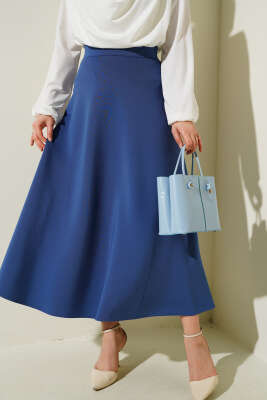 Uzun Scuba Etek İndigo - Thumbnail