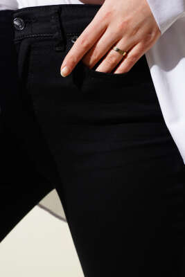 İspanyol Bol Paça Pantolon Siyah - Thumbnail