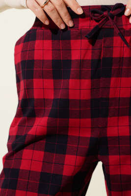 Kadın Versa Pijama Alt Bordo - Thumbnail