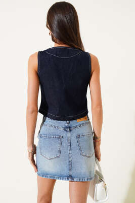 Kot Yelek Lacivert - Thumbnail