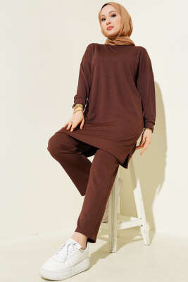 Fitilli İkili Takım Kahve - Thumbnail