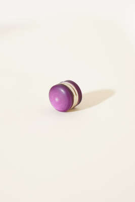 Pazarium - Lotus Serisi Menekşe Eşarp Mıknatısı