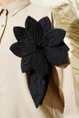 Çiçek Aksesuarlı Tunik İkili Takım Taş - Thumbnail