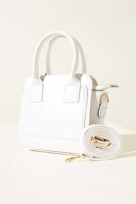 Kare Model Çanta Beyaz - Thumbnail