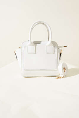 Kare Model Çanta Beyaz - Thumbnail