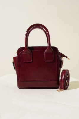 Kare Model Çanta Bordo - Thumbnail