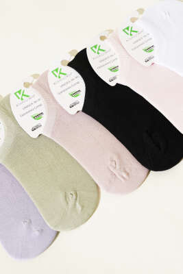 Bayan 6'lı Bambu Sneakers Çorap Asorti 1 - Thumbnail