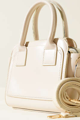 Kare Model Çanta Bej - Thumbnail