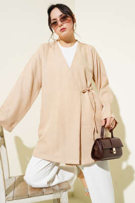 Yandan İp Bağlamalı Kimono Büsküvi - Thumbnail