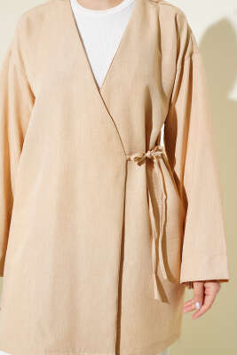 Yandan İp Bağlamalı Kimono Büsküvi - Thumbnail