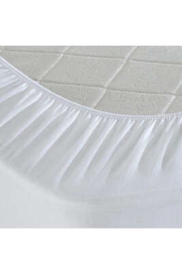 Sıvı Geçirmez Tek Kişilik Alez Beyaz - Thumbnail