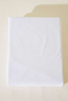 Çift Kişilik Sıvı Geçirmez Yatak Alezi Beyaz - Thumbnail