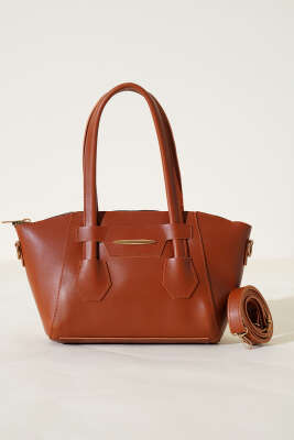 Metal Armalı Fermuarlı Çanta Taba - Thumbnail