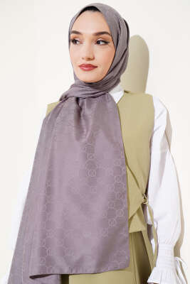 VS Desen Jakar Şal Füme - Thumbnail