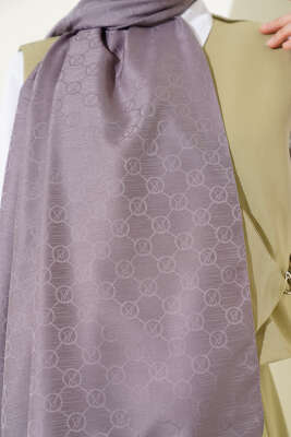 VS Desen Jakar Şal Füme - Thumbnail