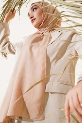 Pazarium - Rami Naturel Şal Latte -158