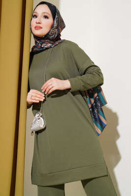 Fitilli İkili Takım Haki - Thumbnail