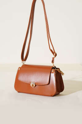 Kilitli Fermuarlı Çanta Taba - Thumbnail