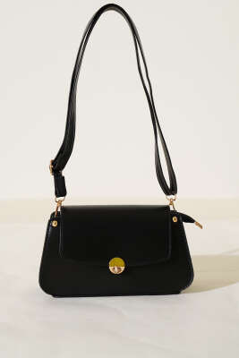 Kilitli Fermuarlı Çanta Siyah - Thumbnail