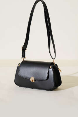 Kilitli Fermuarlı Çanta Siyah - Thumbnail