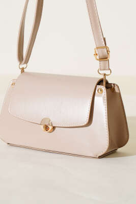 Kilitli Fermuarlı Çanta Bej - Thumbnail