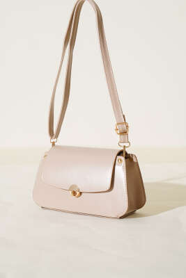 Kilitli Fermuarlı Çanta Bej - Thumbnail