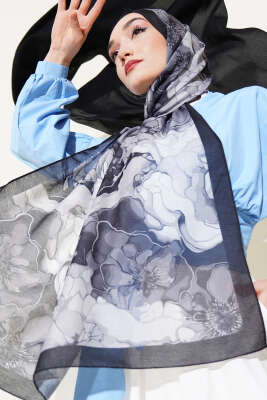 Pazarium - Alice Desen Lina Şal Siyah