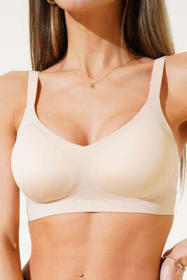 Pazarium - Ultra Hafif Sıfır His Ziro Gram Sütyen Ten