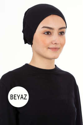 Pazarium - Geçmeli Bone Beyaz