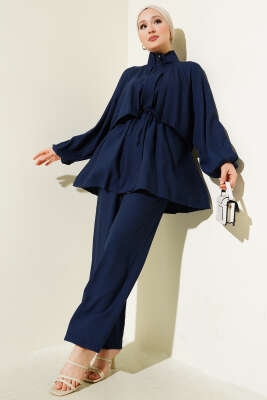 Bolero Detaylı İkili Takım Lacivert - Thumbnail