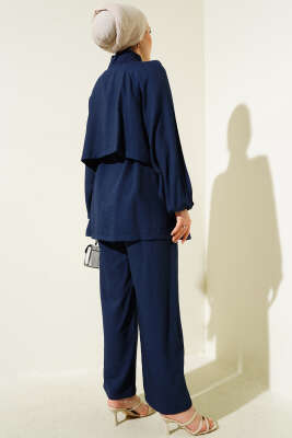 Bolero Detaylı İkili Takım Lacivert - Thumbnail