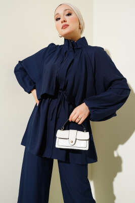 Bolero Detaylı İkili Takım Lacivert - Thumbnail