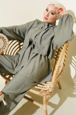 Bolero Detaylı İkili Takım Nefti - Thumbnail