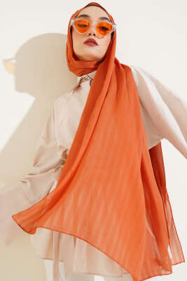 Pazarium - Kendinden Şeritli Jakar Şal Kiremit