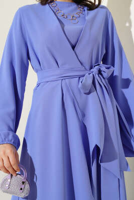 Bel Kuşaklı İkili Takım Morcivert - Thumbnail