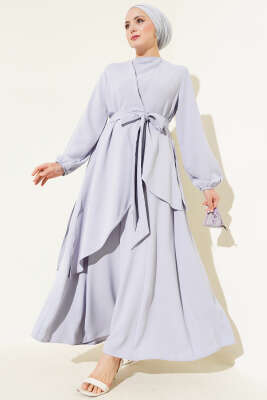 Pazarium - Bel Kuşaklı İkili Takım Lila