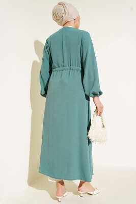 Bel Tünelli Bağlamalı Kap Yeşil - Thumbnail