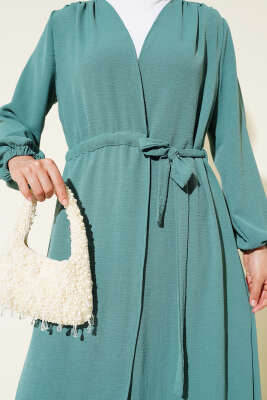 Bel Tünelli Bağlamalı Kap Yeşil - Thumbnail