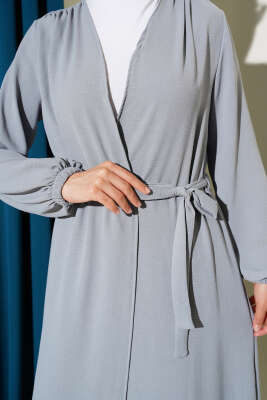 Bel Tünelli Bağlamalı Kap Gri - Thumbnail