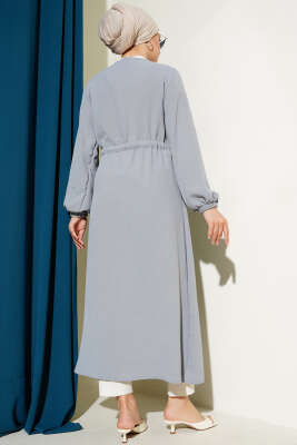 Bel Tünelli Bağlamalı Kap Gri - Thumbnail