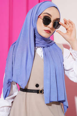 Pazarium - Basic Penye Şal İndigo