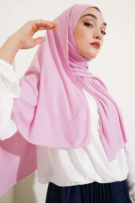 Pazarium - Basic Penye Şal Pembe