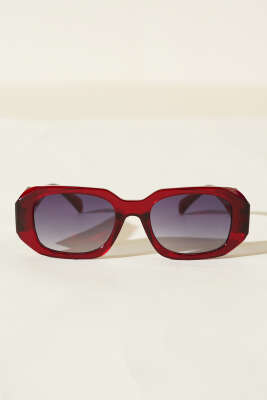 Hestia Serisi Gözlük Bordo - Thumbnail