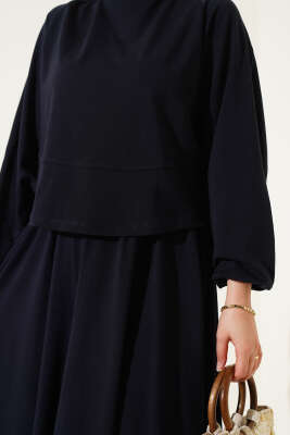 Basic Etekli İkili Takım Lacivert - Thumbnail