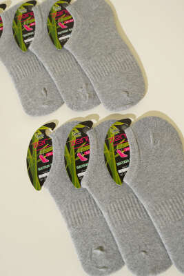 Bayan 6'lı Sneakers Çorap Gri - Thumbnail