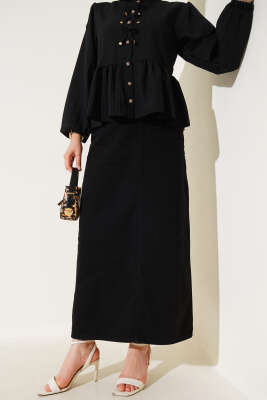 Cepli Kot Etek Siyah - Thumbnail