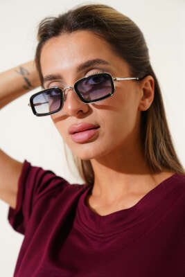 Pazarium - Sentius Serisi Gözlük Siyah Gümüş