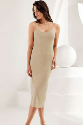 Pazarium - Şahinler İp Askılı Uzun İçlik Ten